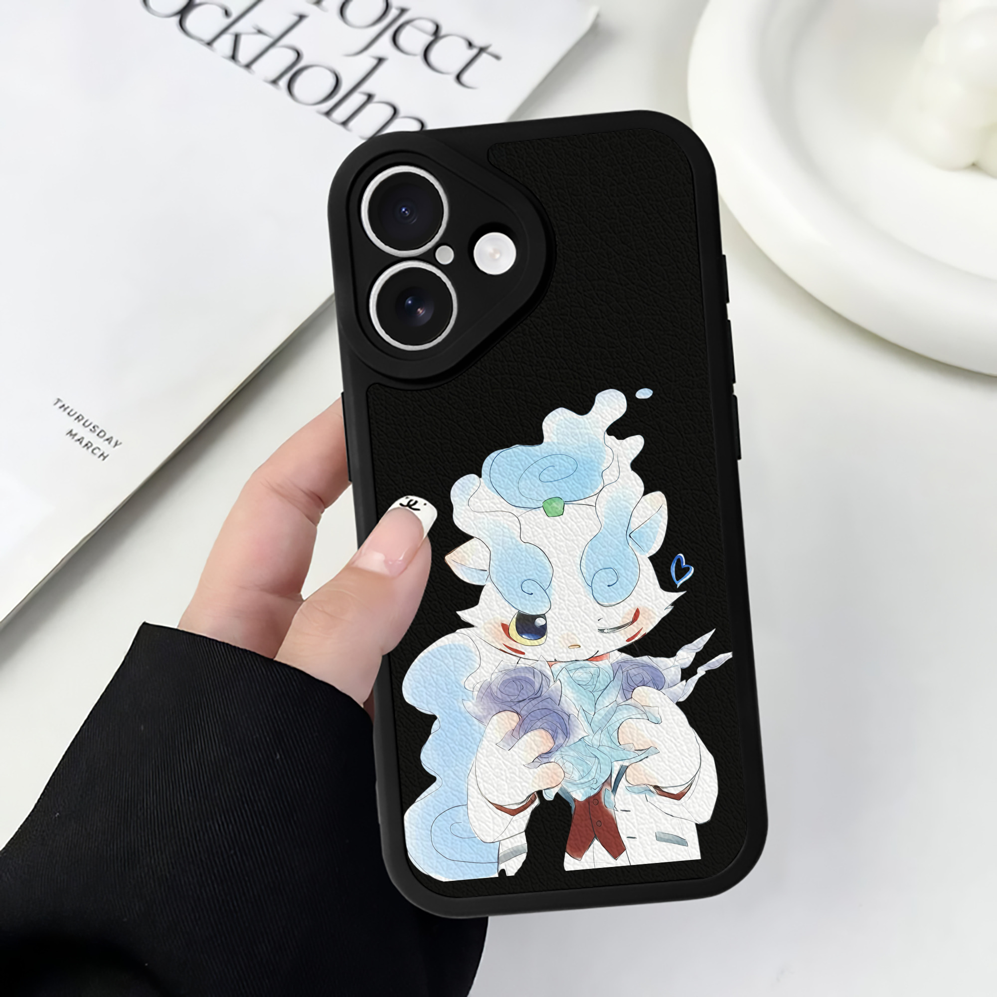 （画像用） 妖怪ウォッチ Yo-kai Watch 【iPhone 16シリーズ対応】シリコンスマホケース（レザー調） 材質：シリコン